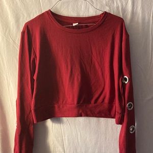 Long sleeved crop top